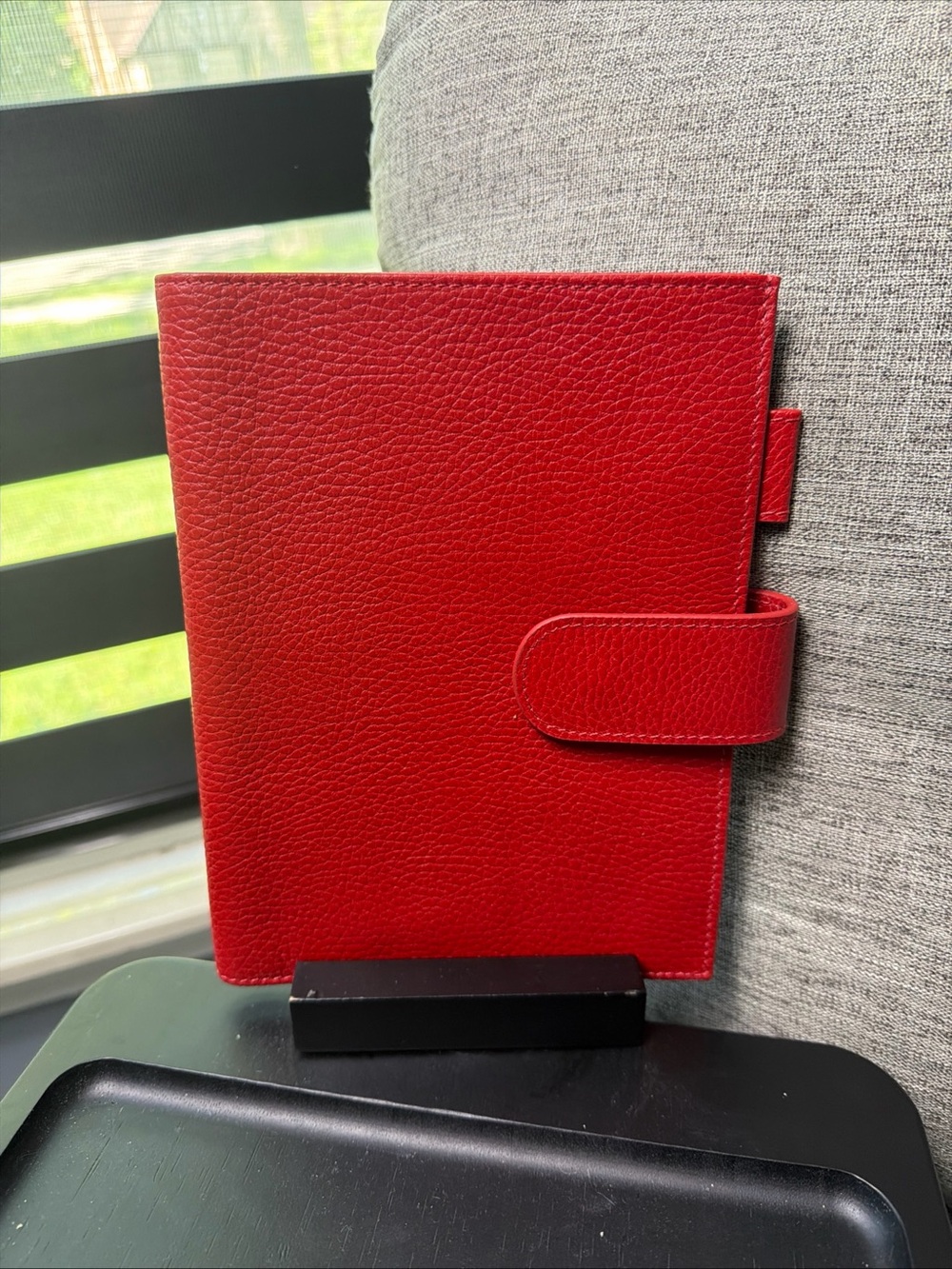 Moterm B6+ Leather Cover Notebook Planner Cherry Red